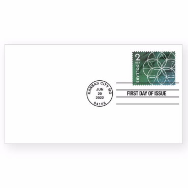 First Day Cover con Estampillas $2 Floral Geometry