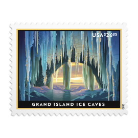 Estampillas Grand Island Ice Caves