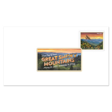 Matasellos de Color Digital de las Great Smoky Mountains