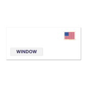 Imagen de los Sobres de Seguridad Prefranqueados con Ventana U.S. Flag Forever n.º 9 (PSA)