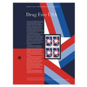 Imagen de Hojas de Estampillas Conmemorativas de Drug Free USA
