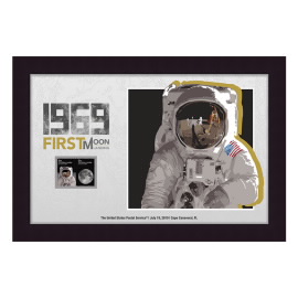 1969: Estampillas Enmarcadas First Moon Landing