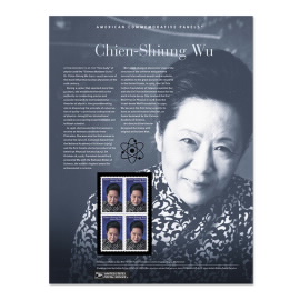 Hoja de Estampillas Conmemorativas Estadounidenses Chien-Shiung Wu