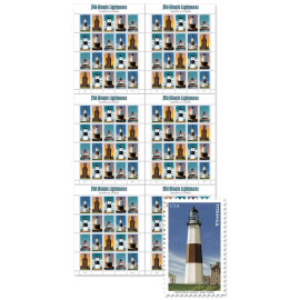 Plancha Prensada Troquelada de Mid-Atlantic Lighthouses