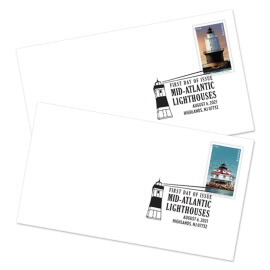 First Day Cover de Mid-Atlantic Lighthouses