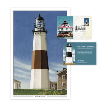 Impresión de Mid-Atlantic Lighthouses (Montauk Point, New York)
