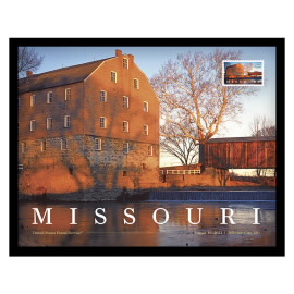Estampilla Enmarcada de Missouri Statehood