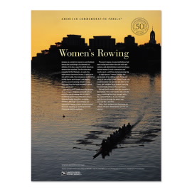 Hoja de Estampillas Conmemorativas Estadounidenses Women's Rowing