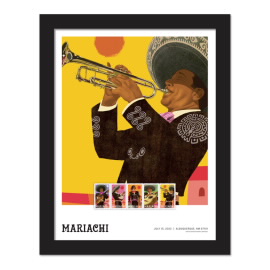 Estampillas Enmarcadas Mariachi - Trumpet Player