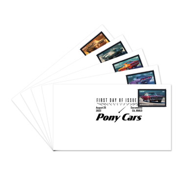 First Day Cover de Pony Cars