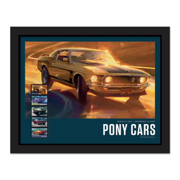 Estampillas Enmarcadas Pony Cars - Ford Mustang