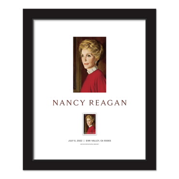 Estampilla Enmarcada de Nancy Reagan