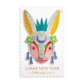 Año Nuevo Lunar: Imagen de las Estampillas Year of the Rabbit