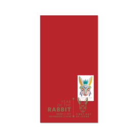 Año Nuevo Lunar: Sobre Rojo de Year of the Rabbit