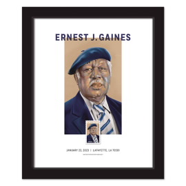 Estampilla Enmarcada Ernest J. Gaines