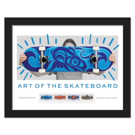 Estampillas Enmarcadas Art of the Skateboard
