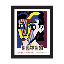 Estampillas Enmarcadas Roy Lichtenstein - Portrait of a Woman