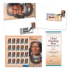 Recuerdo de la Ceremonia de la Estampilla Chief Standing Bear