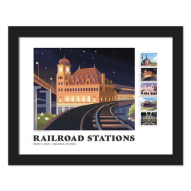 Estampillas Enmarcadas Railroad Stations - Richmond, VA