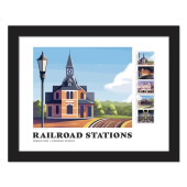 Imagen de Estampillas Enmarcadas Railroad Stations - Point of Rocks, MD