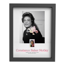Estampilla Enmarcada Constance Baker Motley