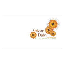 Global: Matasellos de Color Digital de African Daisy