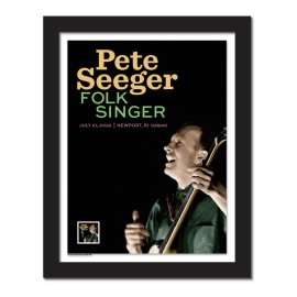 Estampilla Enmarcada Pete Seeger