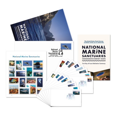 Recuerdo de la Ceremonia de la Estampilla National Marine Sanctuaries