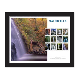 Waterfalls Framed Stamp (Upper Falls, North Carolina)