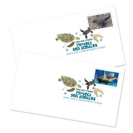 Matasellos de Color Digital de Protect Sea Turtles