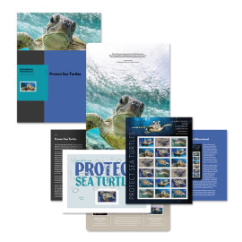 Protect Sea Turtles Stamp Portfolio
