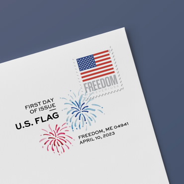 Matasellos de Color Digital U.S. Flag 2023 (Libro de 20)
