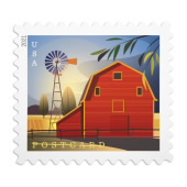Imagen de Estampillas para Tarjeta Postal Barns