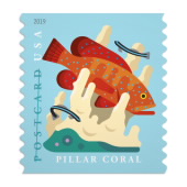 Imagen de las Estampillas para Tarjeta Postal Coral Reefs