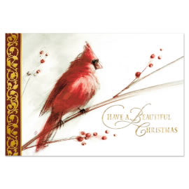 Tarjeta Cardinal on Holly