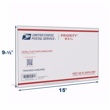 Sobre Tamaño Legal para Priority Mail Flat Rate®