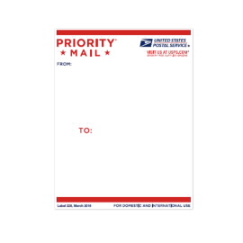 Etiqueta de Dirección de Priority Mail - Etiqueta 228