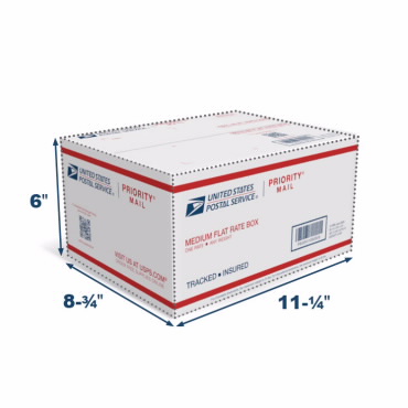 Caja Prepaga para Priority Mail® Flat Rate Forever Mediana – 1 – PPFRB1