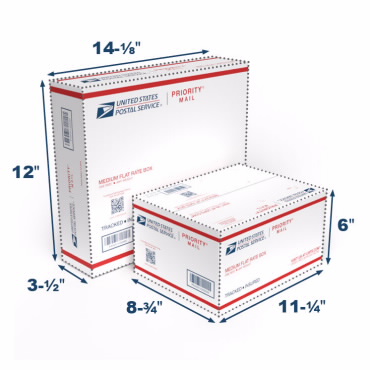 Caja Usa BRM6W Flat sobres de 13" X 18" Blanco Paquete de 100 