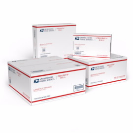 Paquete Variado de Cajas para Priority Mail Flat Rate®